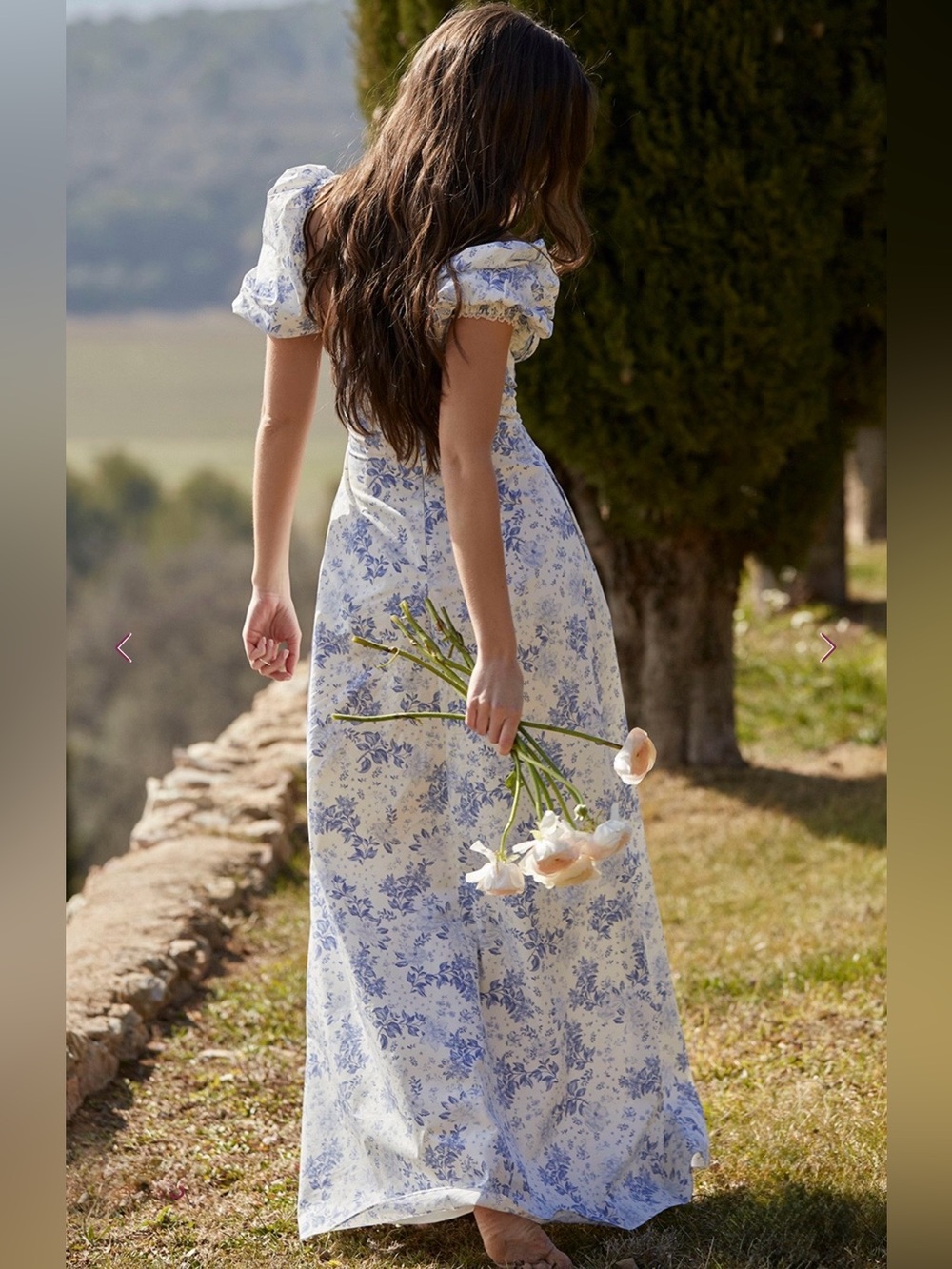 House of CB felizia floral puff sleeve maxi dress - Picture 4 of 14